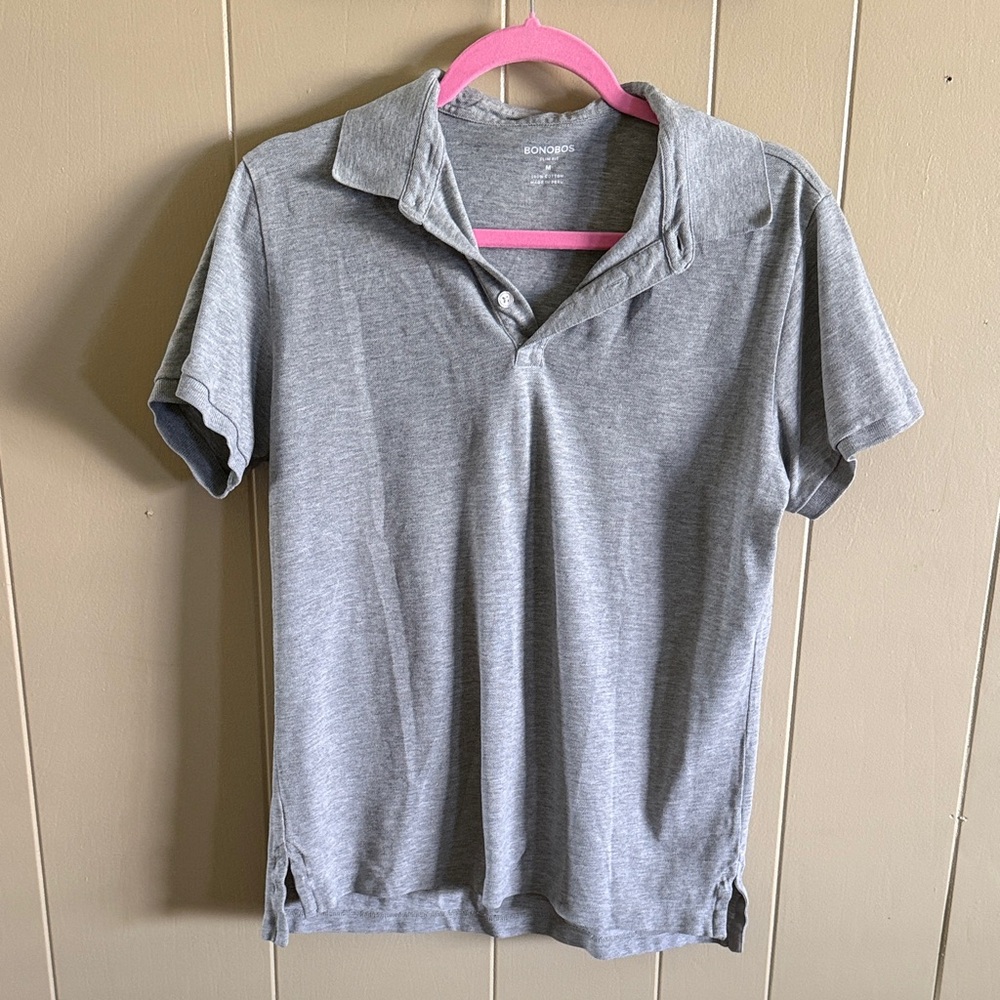 Bonobos Light Gray Polo Shirt